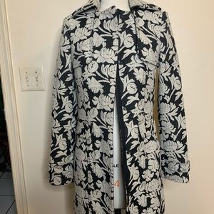 RACHEL Rachel Roy Floral Trench Coat w Pockets